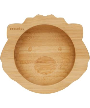 Beaubaby Wombat Bamboo Suction Bowl and Spoon Set - Orange | Baby Feeding Bowl with Silicone Suction Ring - Buy Online on GoSupps.com