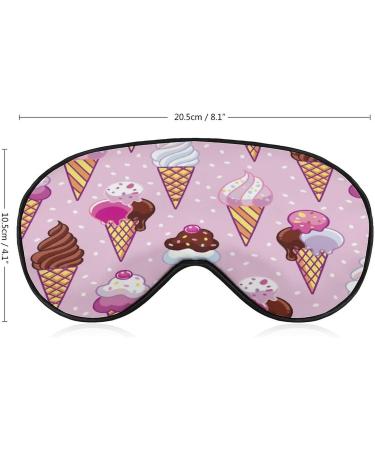 Cute Ice Cream Pop Sleeping Mask with Adjustable Strap | Unisex Eye Shade Cover - Buy Online on GoSupps.com