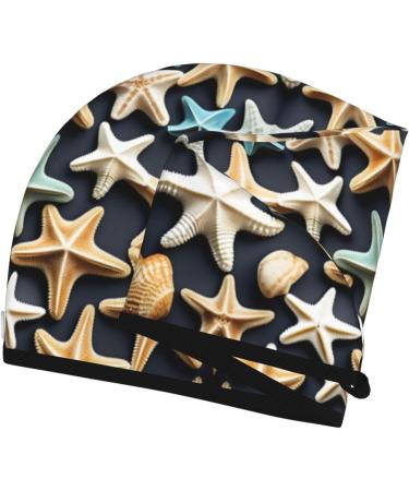 Seashell Starfish Coral Velvet Dry Hair Cap | Unisex Wet Towel Wrap for Bath Pool Parties & Beach - Buy Online on GoSupps.com