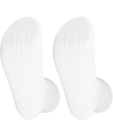 Diabetic Gripper Socks 3 Pack - Unisex Non-Skid Slipper Socks for Men and Women - Physician Approved Hospital Socks with Gripper Bottoms - White Skid 3, Size 13-15 - Buy Online on GoSupps.com