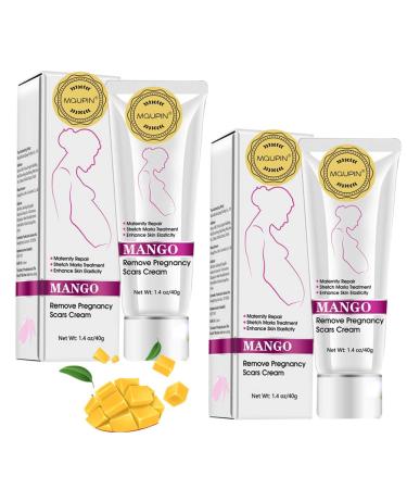 RtopR Mango Stretch Marks and Scar Cream -Stretch Marks and Scar Removal Cream for Pregnancy - Best Body Moisturizer-80g 2.82 Ounce (Pack of 2)