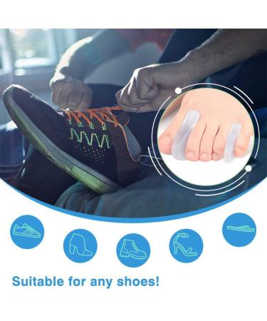Mcvcoyh Flared Gel Pinky Toe Separators 10 Pieces Small Toe Spacers Toe Straighteners for Overlapping Toes and Temporary Bunion Corrector Gel - Buy Online on GoSupps.com