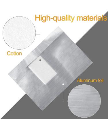 Sularpek 100 Pcs Foil Nail Wraps with Pre-attached Cotton Pads - Nail Foil Aluminium Remover for Gel Nails - Manicure and Pedicure Nail Art Cleaner - Buy Online on GoSupps.com