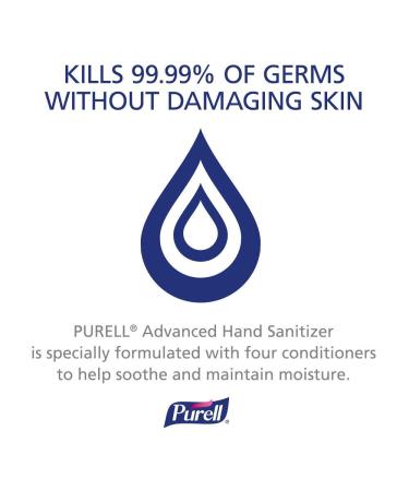 Purell Advanced Hand Sanitizer Soothing Gel - Fresh Scent with Aloe & Vitamin E - 2 fl oz Travel Size (Pack of 6) - Buy Online on GoSupps.com
