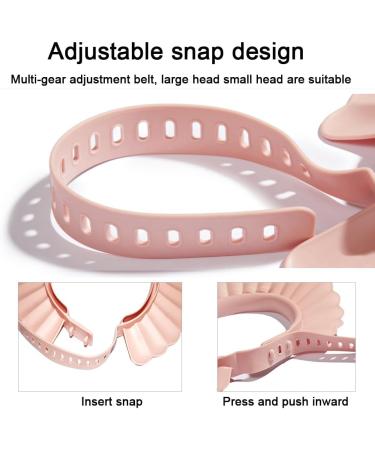 Baby Shower Cap Bathing Cap Safe Silicone Protection Bath Cap Soft Adjustable Visor Hat for Protector Head Eye Ear Shampoo Caps for Toddler Baby Kids Children (Beige) - Buy Online on GoSupps.com