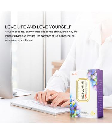 Natudeco Grape Oolong Tea Fruit Oolong Tea Bags Cold Brew Tea Chinese Oolong Tea 24 Count Individual Triangle Tea Bags for Morning Afternoon Free Time Leisure Drinks - Buy Online on GoSupps.com