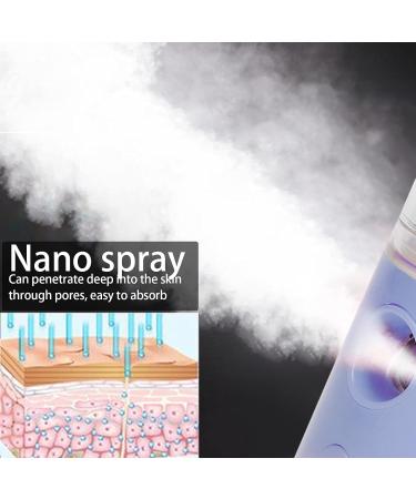 Light Purple and Yellow Nano Facial Mister 30ml Portable Handy Cool Mist Sprayer with Color Light Function Rechargable Cute Cow Design Cooling Mister(Purple) - Buy Online on GoSupps.com
