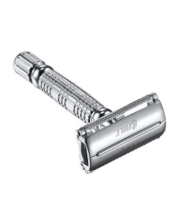 Minkissy Manual Rread Surrend Razor Face Razier Manual Bart Razier Safety Razing Metal Double -side knife double -edged