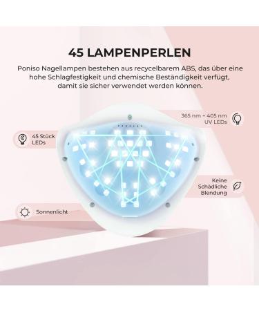 150W UV LED Nail Dryer Lamp - Infrared Sensor LCD Display 10/30/60/99S Timer for Gel Nails - Buy Online on GoSupps.com