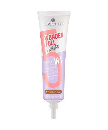 Essence Cosmetics Wonder Full Primer 5 in 1, Moisturizing, Mattifying, Protective, Matte 30 ml