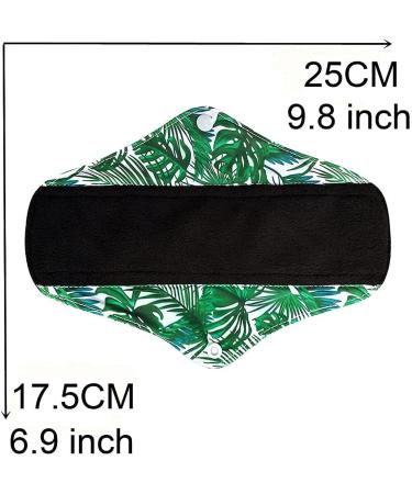10 Pcs Reusable Menstrual Pads Set w/ Wet Bag - Regular Flow Waterproof Mama Cloth Sanitary Napkins (Bamboo Charcoal) - Buy Online on GoSupps.com