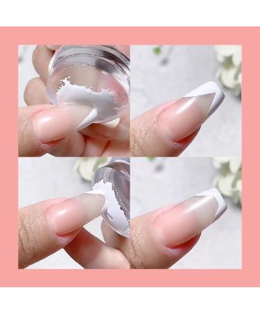 Nail Art Stamper Silicone Manicure Jelly Stamping Head Nail Supply Tools 4.2cm White nail stamper transparent - Buy Online on GoSupps.com