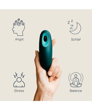 Moonbird Breathing & Meditation Device - Ultimate Sleep Aid for Adults | Stress Relief & Fear Reduction | Green Blue Blue Green - Buy Online on GoSupps.com