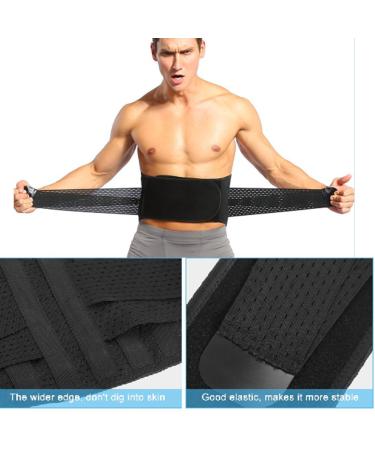 Yosoo Lower Back Lumbar Support Brace Belt with 4 Steel Stabilizers Double Adjustable Compression Straps and Wide Lumbar Support Area Work for Lifting Office Working Driving (L 30"-44" Belly) - Buy Online on GoSupps.com