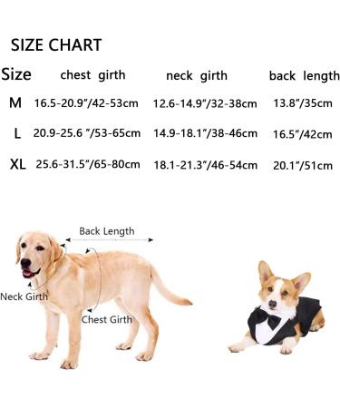 Kaket Formal Dog Tuxedo Bandana with Neck Tie Designs - Black (L) - Buy Online on GoSupps.com