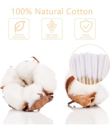 Heyu-Lotus 100 Pcs Cotton Dog Ear Swabs - 15cm Eco-Friendly Ear Cleaners for Dogs & Cats - Buy Online on GoSupps.com
