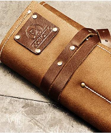 Copacetic Vintaged Design Barber Tool Roll - Holds 8 Tools | International Shipping Available - Buy Online on GoSupps.com