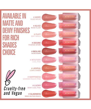 Kimuse Gel Cream Blush - Liquid Blush for a Natural Dewy Finish | 4ml Love-Hot Pink | Best Make-Up for Radiant Cheeks - Buy Online on GoSupps.com