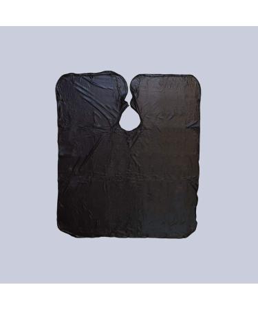 Betty Dain 324V Jumbo Shampoo Cape - Waterproof & Stain Resistant Vinyl - Extra Large 45 x 54 - Black - Buy Online on GoSupps.com