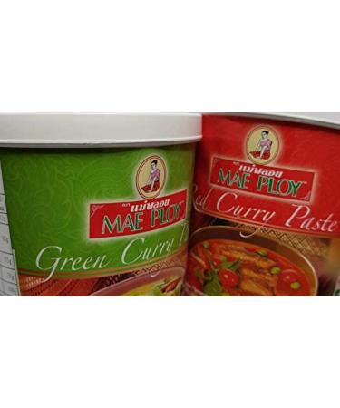 Mae Ploy Green Curry & Red Curry Paste Bundle - Sweet Things UK TM - Buy Online on GoSupps.com