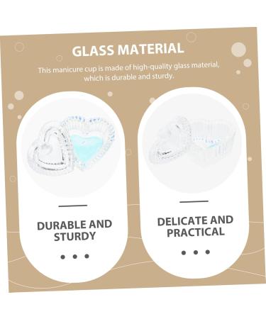 Beaupretty Dazzle Nail Polish Nail Art Liquid Cup Acrylic Liquid Bowl Nail Liquid Container jewelry holder clear dappen dishes cup clear tumbler Nail Salon Supply pedicure jewelry medium Assorted Color - Buy Online on GoSupps.com