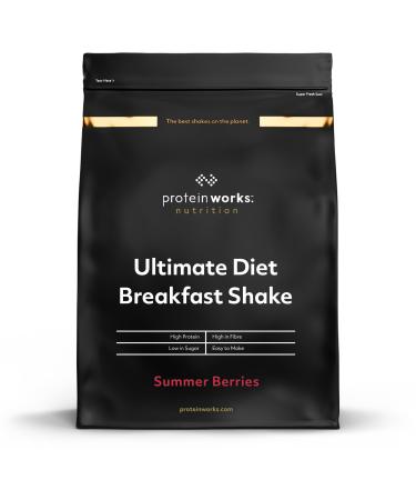 Protein Works - Ultimate Diet Breakfast Shake | Low Calorie Breakfast Shake | Low Sugar High Protein Breakfast | 18 Servings | Summer Berries | 1kg Summer Berries 1kg - Buy Online on GoSupps.com