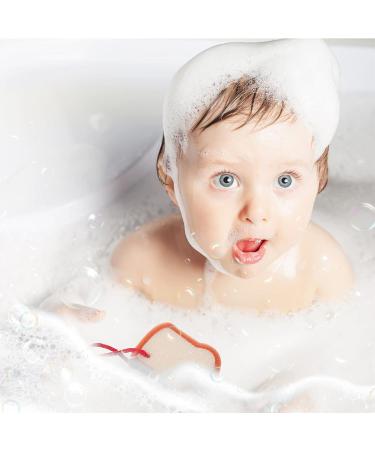 DOITOOL Baby Bath Sponge - Soft Body Rubbing Towel for Kids, Bread Shape Washcloth, 21X7.5CM (Light Yellow) - Buy Online on GoSupps.com