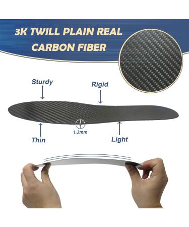 Carbon Fiber Insoles for Pain Relief | Rigid Orthotic Inserts for Turf Toe & Arthritis | Size 8W & 7M - Shop Internationally - Buy Online on GoSupps.com