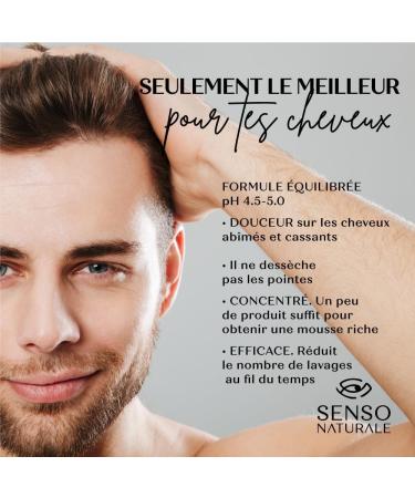 Senso Naturale Solid Shampoo and Conditioner Anti-Hair Loss Stimulating for Fragile Hair Stimulates Hair Growth 100% Organic Natural and Vegan pH 4.5-5.5 (2 in 1) - Buy Online on GoSupps.com
