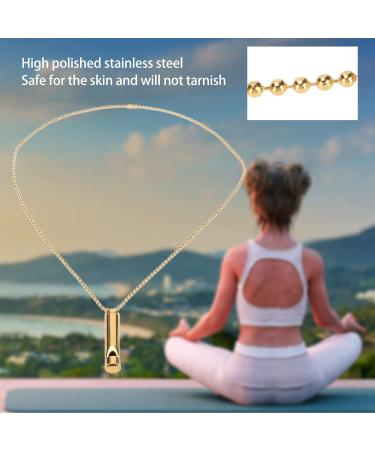 Anxiety Necklace Mindful Breathing Necklace Breathing Exercise Device for Meditation Relaxation Calming Down Slowing Breath Anxiety Relief Necklace for Anxiety Stress Panic Attack Relief(1#) - Buy Online on GoSupps.com
