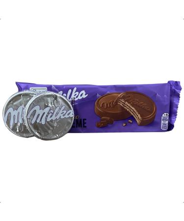  Milka Milka wafer coated in Alpine milk chocolate and filled with chocolate flavor - 180g pack - Buy Online on GoSupps.com