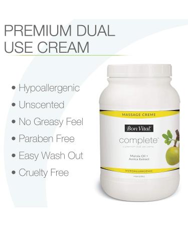 Bon Vital Premium Massage Creme - Hypoallergenic Professional Dual Use Cream - 1 Gallon - Buy Online on GoSupps.com