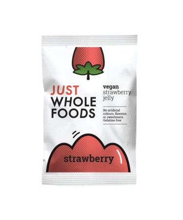 3xJust Wholefoods Organic Strawbry Real Fruit Flavoured Jelly Crystals 85g