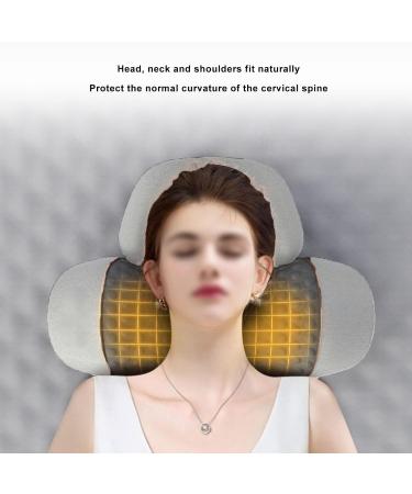 Premium Memory Foam Neck Massager Cushion - Vibration & Heating for Relaxation | Perfect for Home & Travel Improves Sleep - Buy Online on GoSupps.com