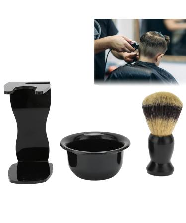 3 Pieces Shaving Brush Set | Complete Shaving Kit for Men | Beard Brush & Safety Stand - Buy Online on GoSupps.com