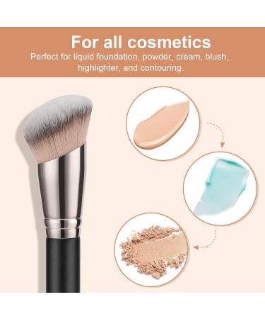 TEOYALL Angled Foundation Brush | Synthetic Kabuki Contour Brush for Blending Buffing & Setting Cosmetics | International Shipping Available - Buy Online on GoSupps.com