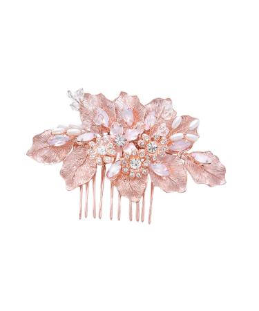 Angoily Wedding Headdress Wedding Hair Comb Hair Comb Clip Wedding Hair Decoration Hair Combs Decorative Bridal Hair Pin Wedding Head Jewelry Tiara Crystal Accessories Bride