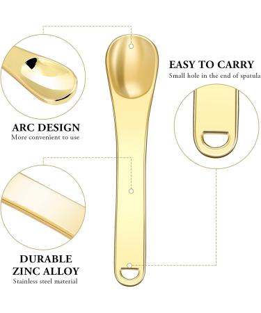 WLLHYF Mini Metal Makeup Spatula Skin Care Cosmetic Spoon Reusable Applicator Beauty Scoop for Facial Cosmetic for Face Mask Cream Lotions Moisturizers 1 Gold+1 Silver+1 Rose gold - Buy Online on GoSupps.com
