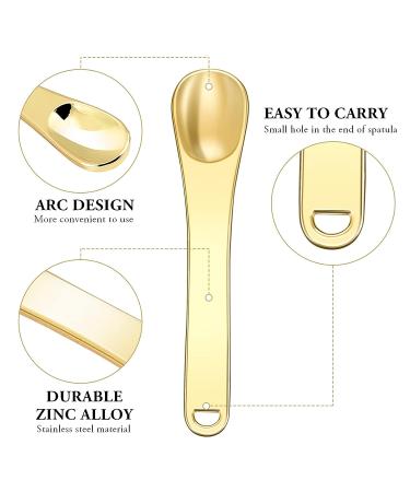 Mini Metal Makeup Spatula Set - Reusable Applicator for Facial Cosmetics - 3 Pack (Gold, Silver, Rose Gold) - Buy Online on GoSupps.com