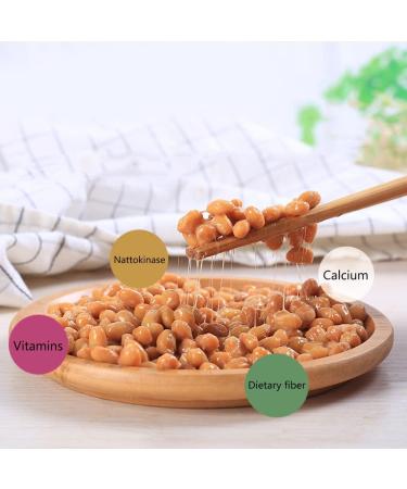 Nattomoto Starter: Japanese NATTO Fermented Soybean Powder for Health | 10 Pieces of Active Bacillus Subtilis NATTO Bacteria - Buy Online on GoSupps.com