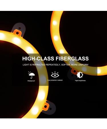 BLINNGO Cornhole Ring Lights - Single Color Gold | LED Cornhole Edge Lights for Standard Boards & Bags - Buy Online on GoSupps.com
