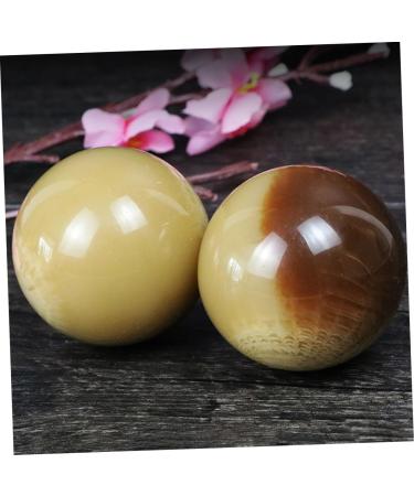Lurrose 2pc Horn Fitness Balls - Marble Baoding Handballs for Grip Strength & Massage - Chinese Health Care - Buy Online on GoSupps.com
