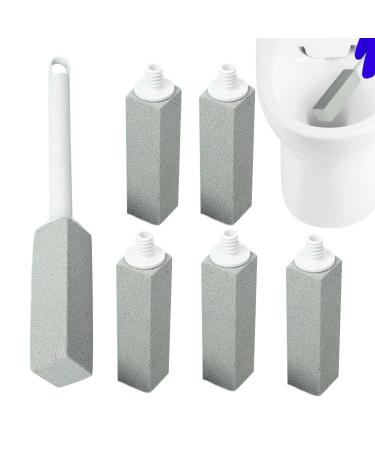 Pumice Stone Toilet Bowl Clean Brush | Limescale Remover Extra Strong Toilet Bowl Brush with Long Handle Remove Calcium Buildup Rust for Household Cleaning