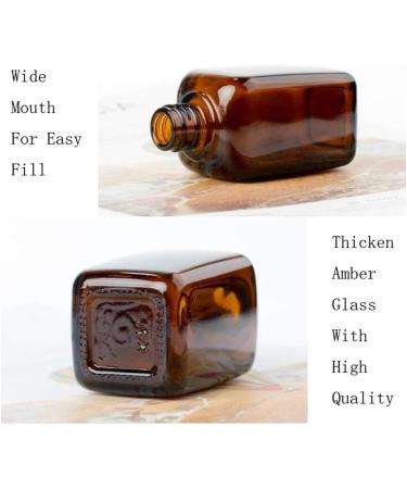 Vasana 3 Amber Glass Spray Bottles - 50ml Travel Bottles for Essential Oils with Fine Fog & Anti-Dust Cap | Premium Quality - Buy Online on GoSupps.com