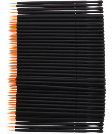 FOMIYES 200 Pcs Makeup Tools Eyeliner Brush Applicator Girl mediumx2pcs Blackx2pcs - Buy Online on GoSupps.com