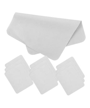 NOLITOY 20pcs Glasses Cloth Wipes Lens Cleaning Cloth Glasses Cleaning Cloths Small Cleaning Cloth Glasses Cloths for Glasses Supple Eyeglass Cleaning Cloth Soft Fiber Suede Glasses Lens Grey 17.50X14.50X0.10CM