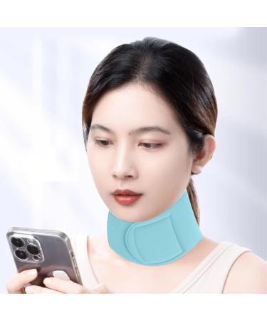 Neck Gel Patch 2 Pack Reusable Moisturizing Neck Gel Patches Anti-Wrinkle Lightweight and Soft for Sleeping (Blue) - Buy Online on GoSupps.com