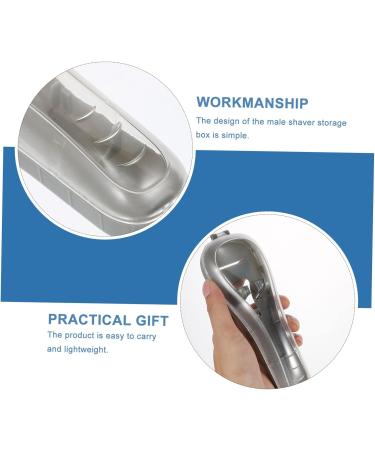 Doitool Box Razor Storage - Mass Hair Razor Organizer & Protective Cover for Men | Gift Trimmer for Male Razors - StK 16.5x6x3.5cm Gray - Buy Online on GoSupps.com