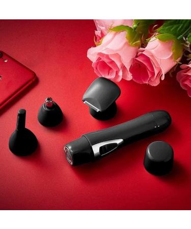 KouRy 4-in-1 Electric Ear & Nose Hair Trimmer for Men & Women - Painless Waterproof Facial Hair Remover & Eyebrow Trimmer - Buy Online on GoSupps.com
