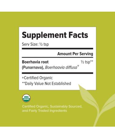 Banyan Botanicals Organic Punarnava Powder 1/2lb - Weight Management, Liver & Kidney Support - Non-GMO & Vegan - Buy Online on GoSupps.com